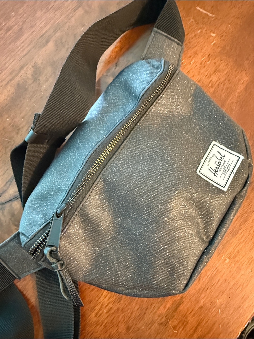 Herschel Supply Co. Fifteen Hip Pack, a sparkly black fanny pack